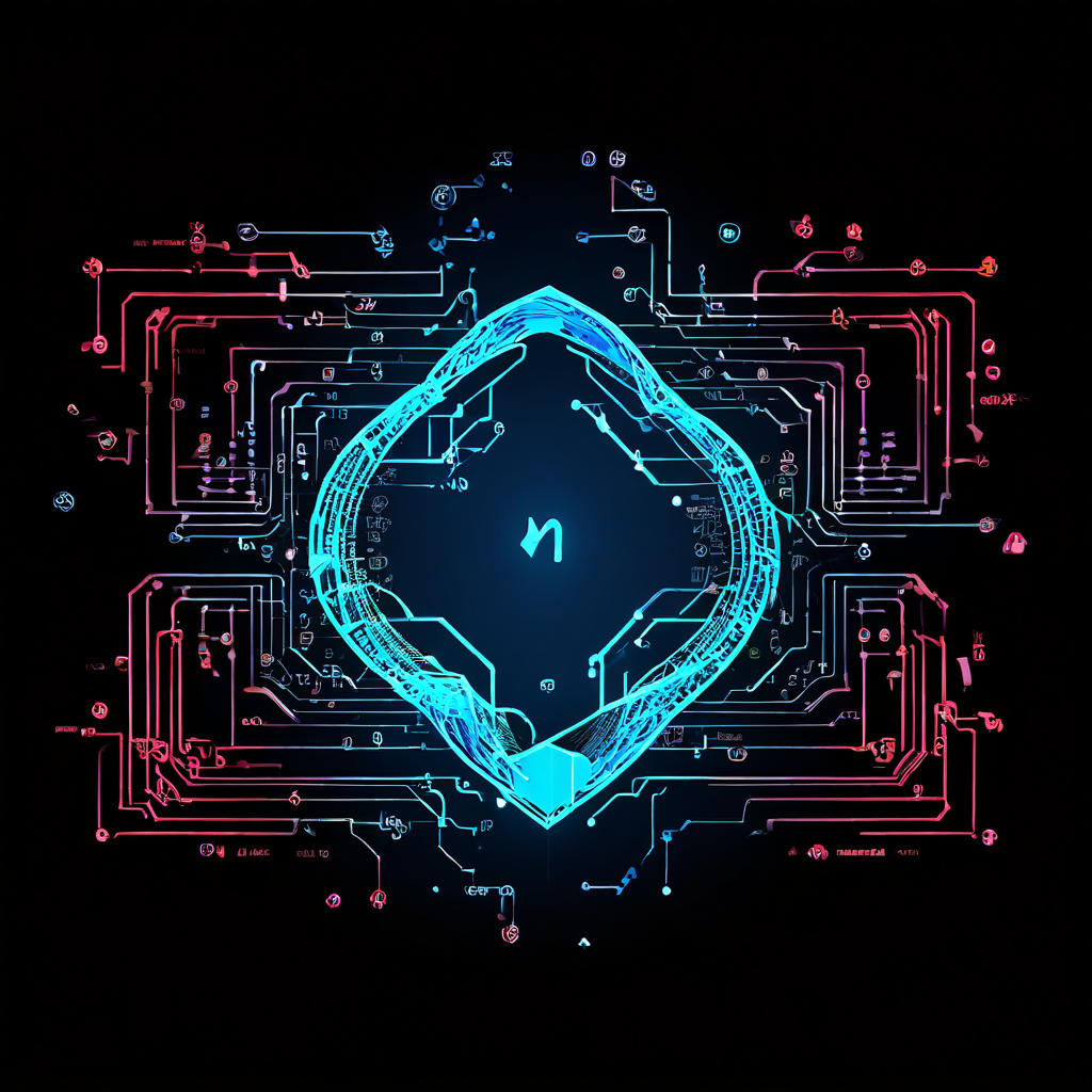 스마트 계약 재진입 공격 메커니즘을 시각적으로 설명하는 다이어그램으로, 취약한 함수를 악용한 루프 화살표가 디지털 자금을 고갈시키는 과정을 보여줍니다.