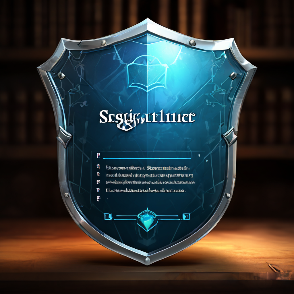 사용자를 보호하는 방패 앞에 떠 있는 '서명 요청' 문서가 모든 약관을 명확하고 읽기 쉬운 글로 상세히 나열하고 있는 디지털 보안 및 투명한 계약의 개념을 시각화한 이미지입니다.