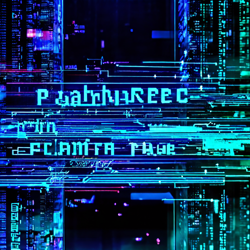 디지털 장부에서 두 개의 거래 화살표가 충돌하며 파트너 커미션과 잔액 업데이트 글자 위로 글리치 효과가 퍼지는 모습이다.