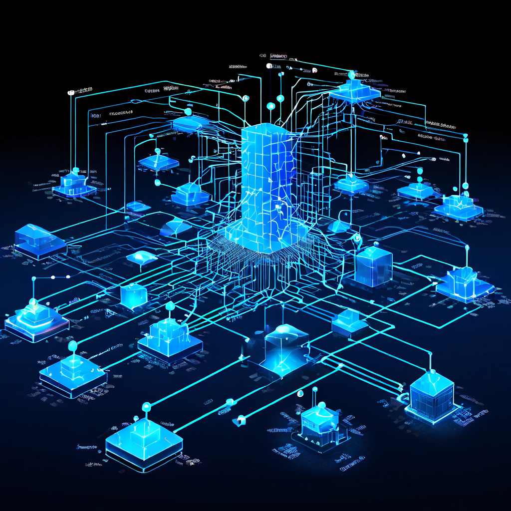 IOTA의 진화 과정을 기술적으로 분석한 도식으로, 코디네이터 노드 제거와 탱글의 분산 원장 구조를 상세히 설명하는 이미지입니다.