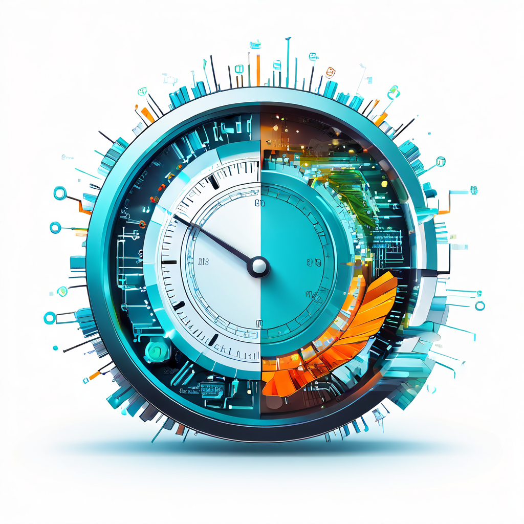 전통적인 아날로그 계측기가 깨지며 그 파편 속에서 정밀한 디지털 대시보드가 나타나, 제한적인 모니터링에서 핵심 품질 지표 중심의 관리로의 전환을 상징적으로 보여주는 이미지입니다.