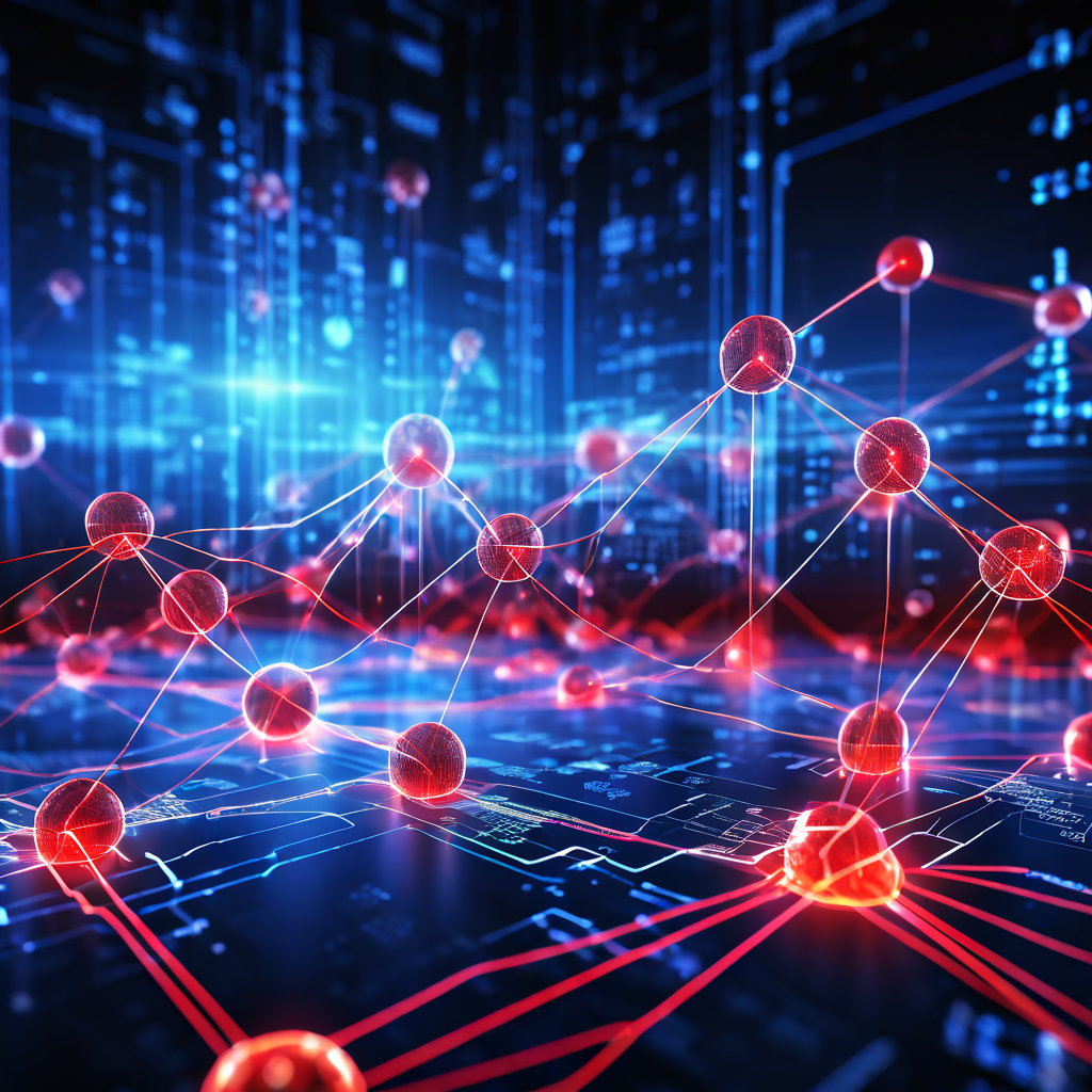 투명한 블록체인 네트워크 속으로 빛과 데이터로 이루어진 디지털 혈류가 흐르며, 분석 노드가 거래 경로를 강조하고 해석하는 과정을 시각화한 개념 이미지입니다.
