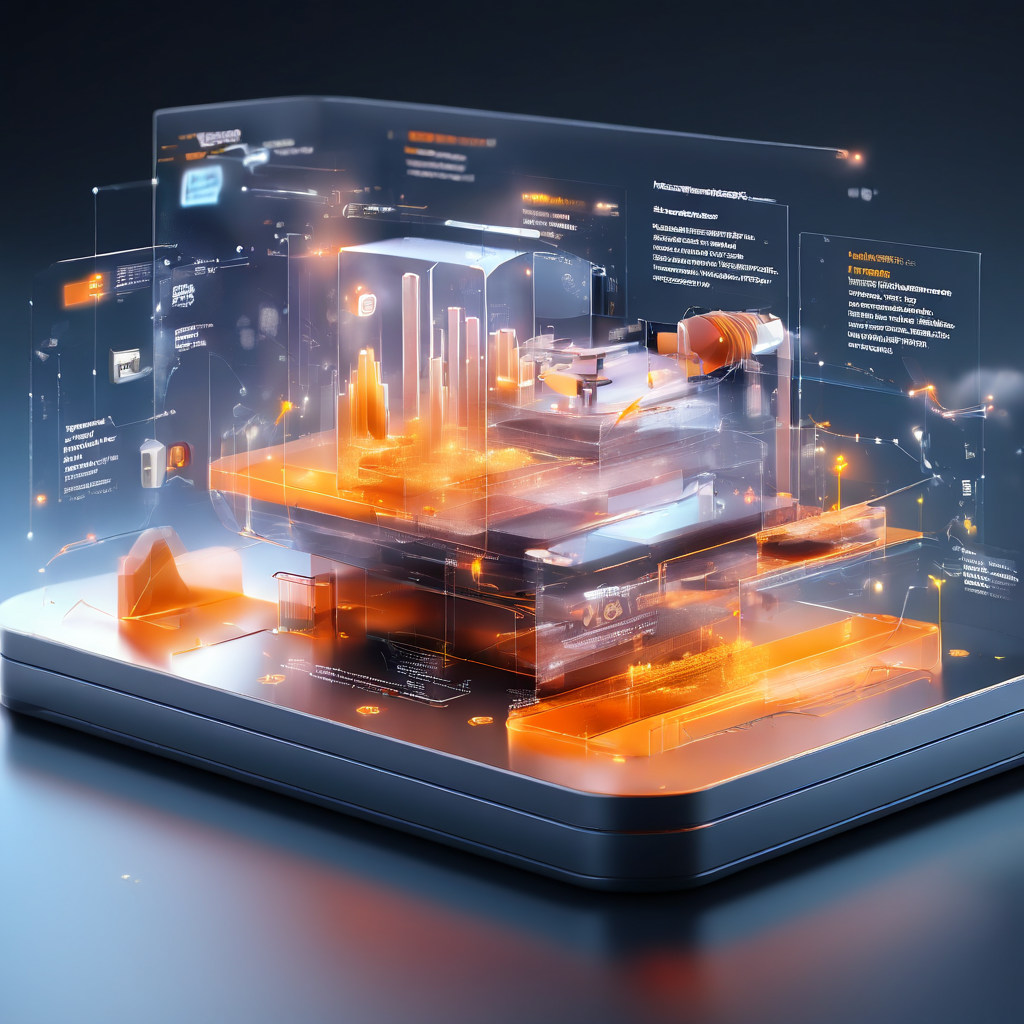 Abstract digital service interface showing secure data migration and bet slip loading flow with glowing UI layers.