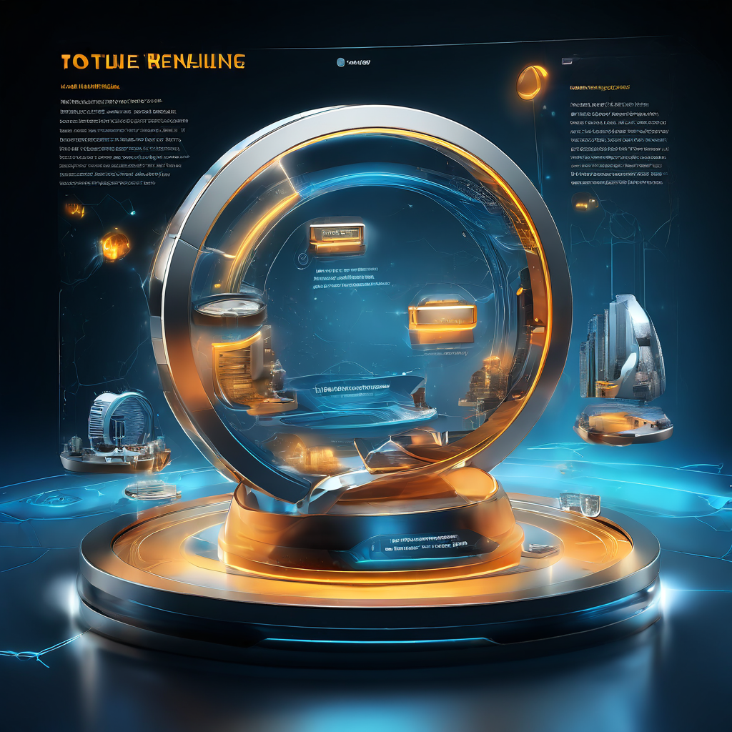 Close-up of a futuristic digital interface with glowing data paths and secure service layers representing an online platform...